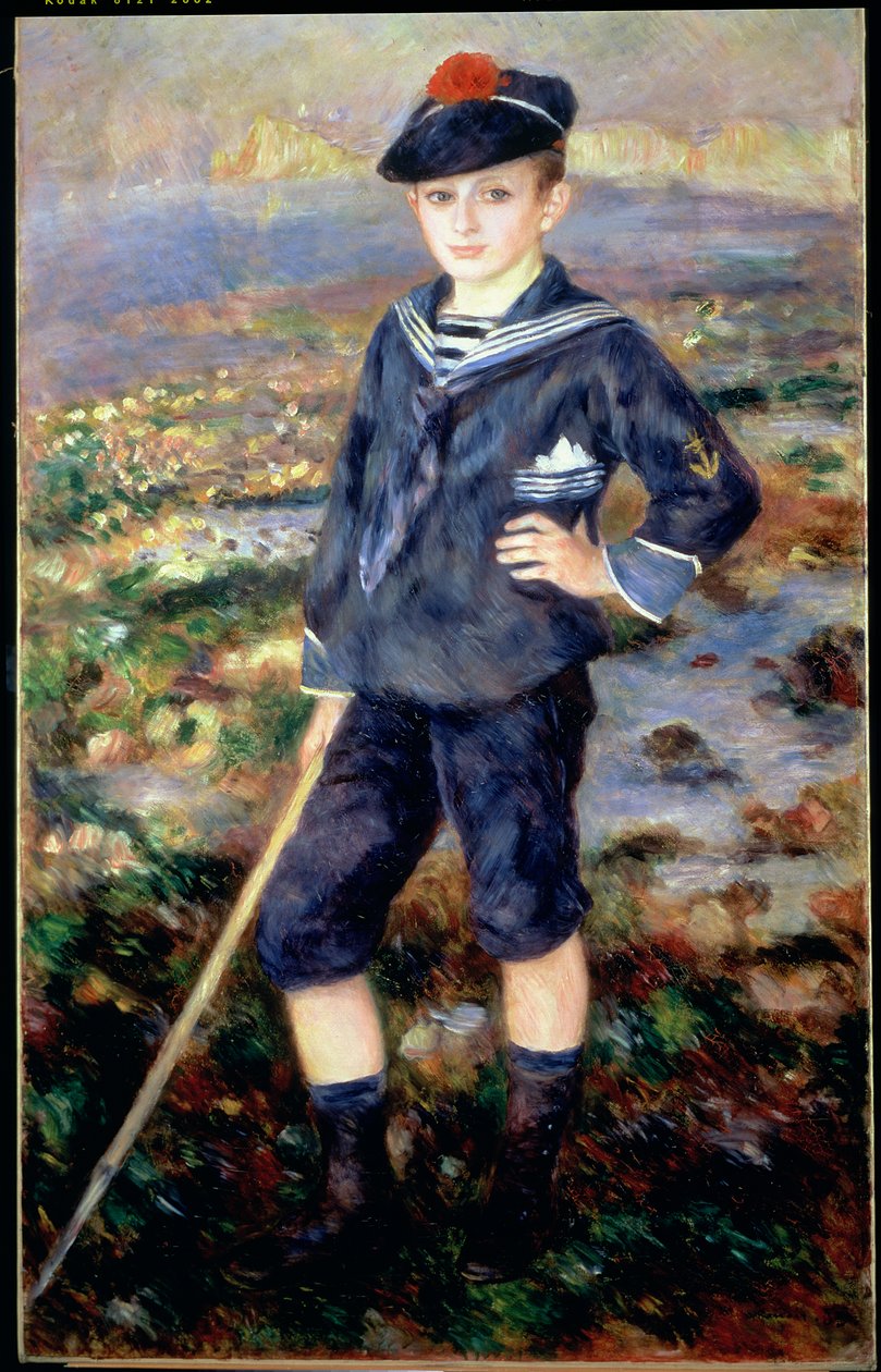 Marynarz (Portret Roberta Nunesa), 1883 autorstwa Pierre Auguste Renoir