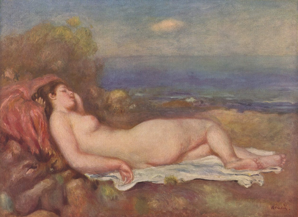 Spanie nad morzem autorstwa Pierre Auguste Renoir