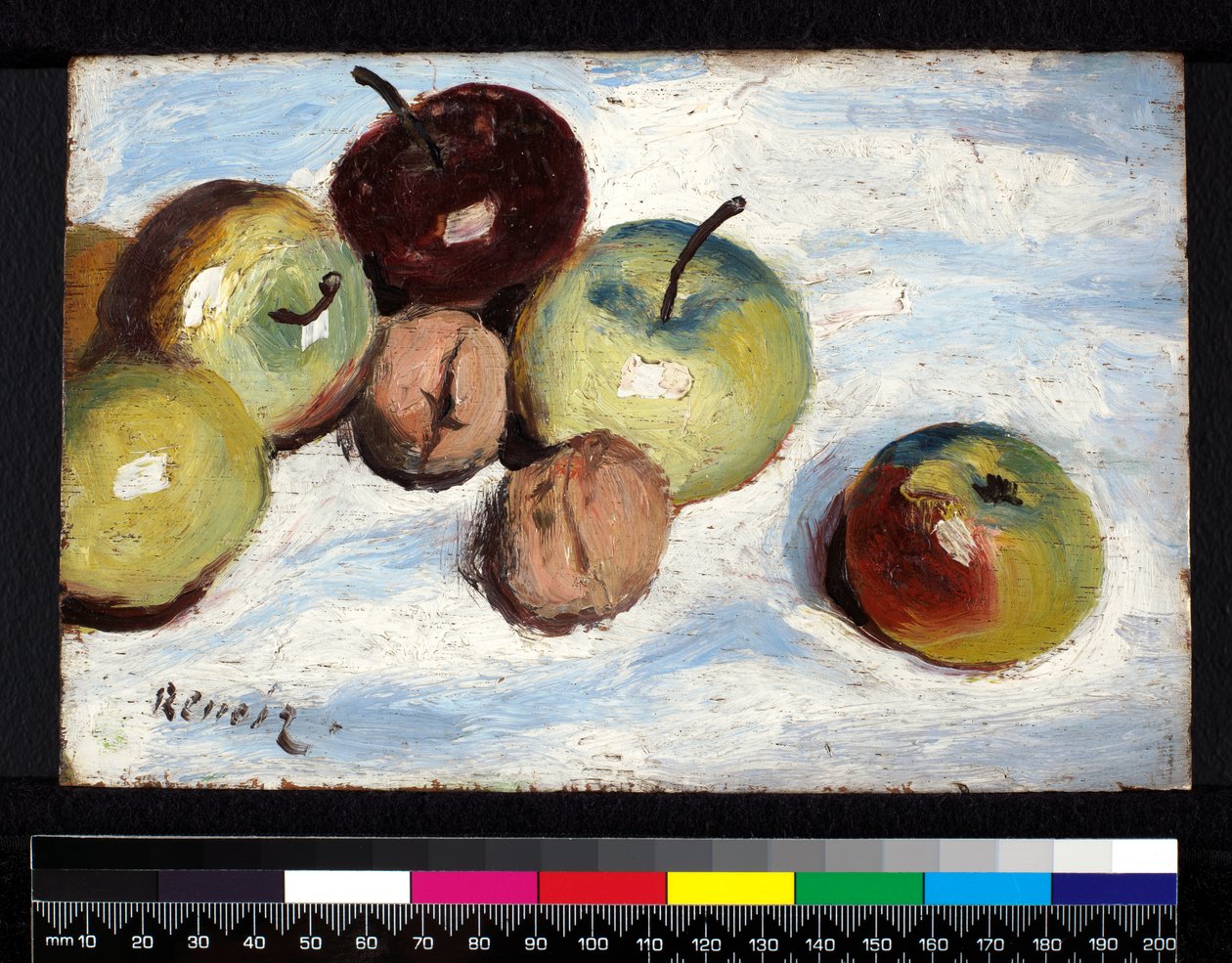 Martwa natura z jabłkami i orzechami włoskimi, ok. 1865-70 autorstwa Pierre Auguste Renoir