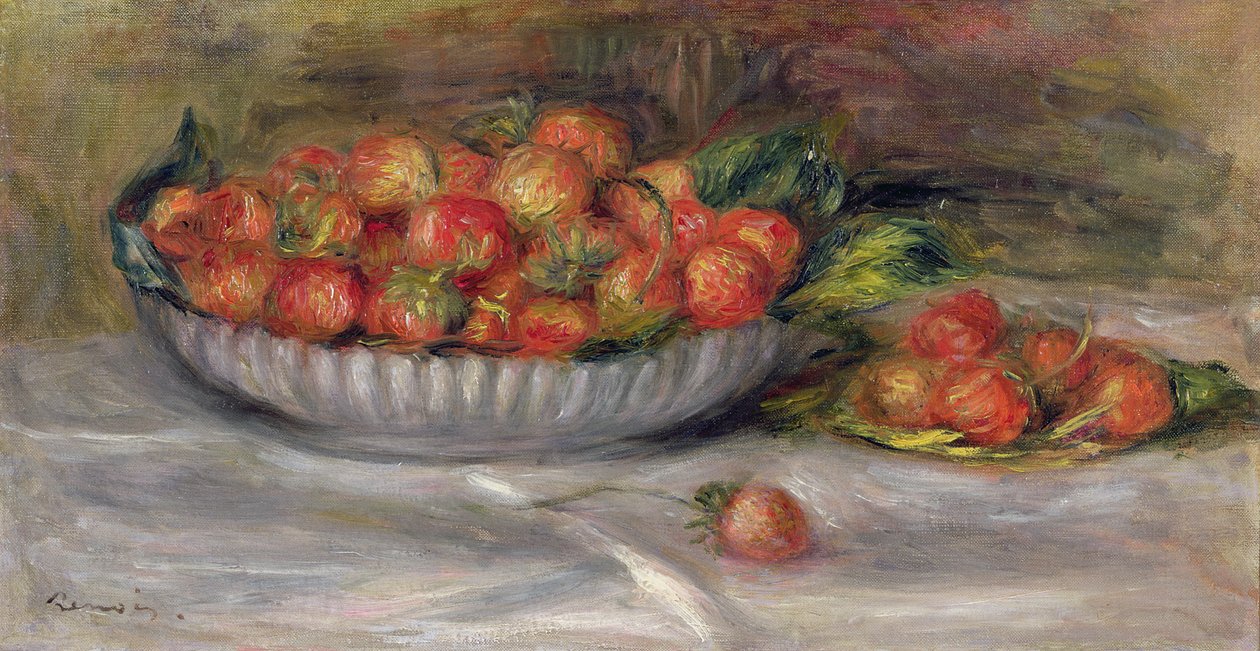 Martwa natura z truskawkami, 1914 autorstwa Pierre Auguste Renoir