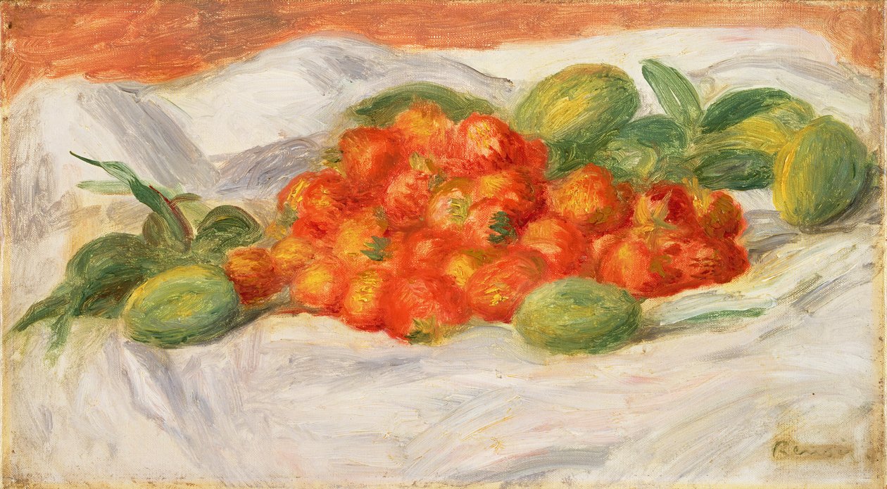 Truskawki i Migdały, ok. 1900 autorstwa Pierre Auguste Renoir