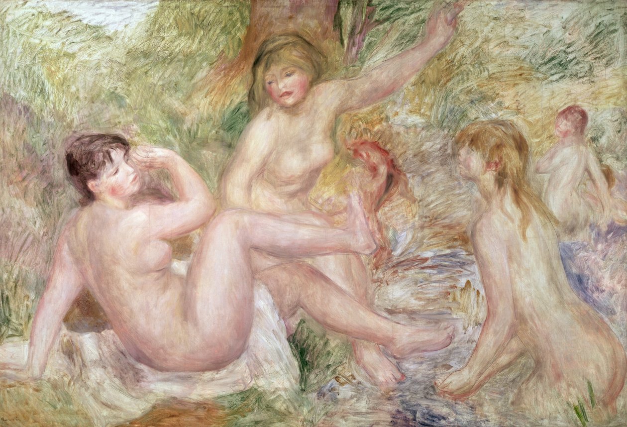 Studium do dużych wanien, 1885-1901 autorstwa Pierre Auguste Renoir