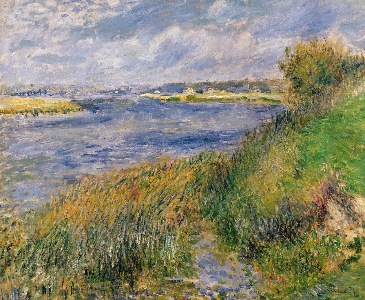 Brzegi Sekwany, Champrosay, 1876 autorstwa Pierre Auguste Renoir