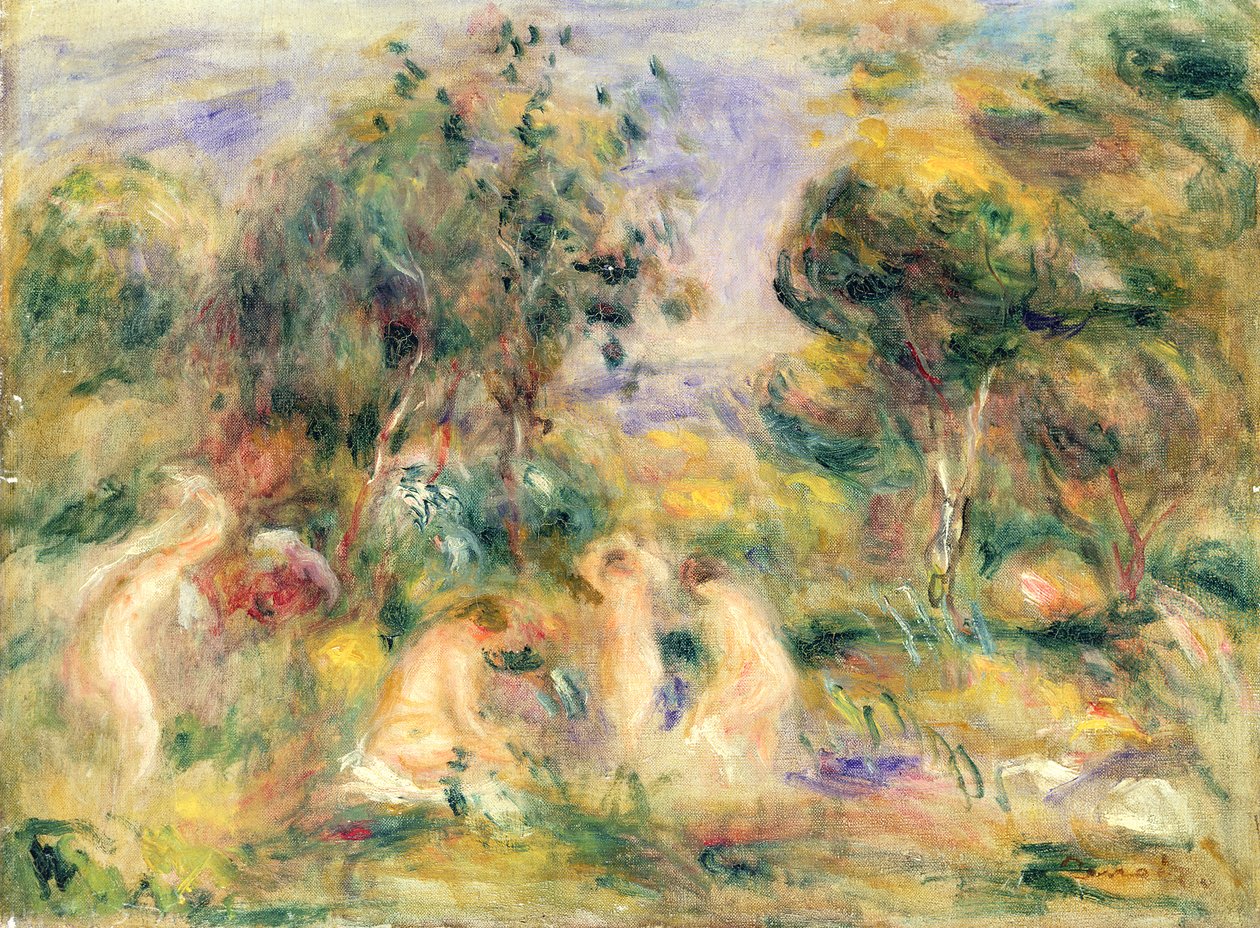 Kąpiący się autorstwa Pierre Auguste Renoir