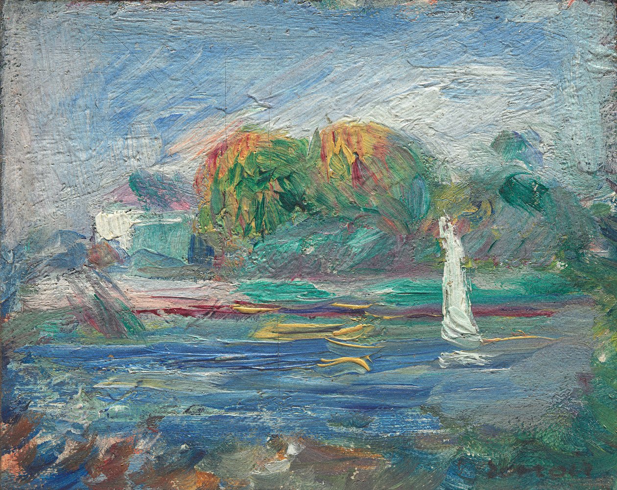 Błękitna Rzeka, ok. 1890-1900 autorstwa Pierre Auguste Renoir
