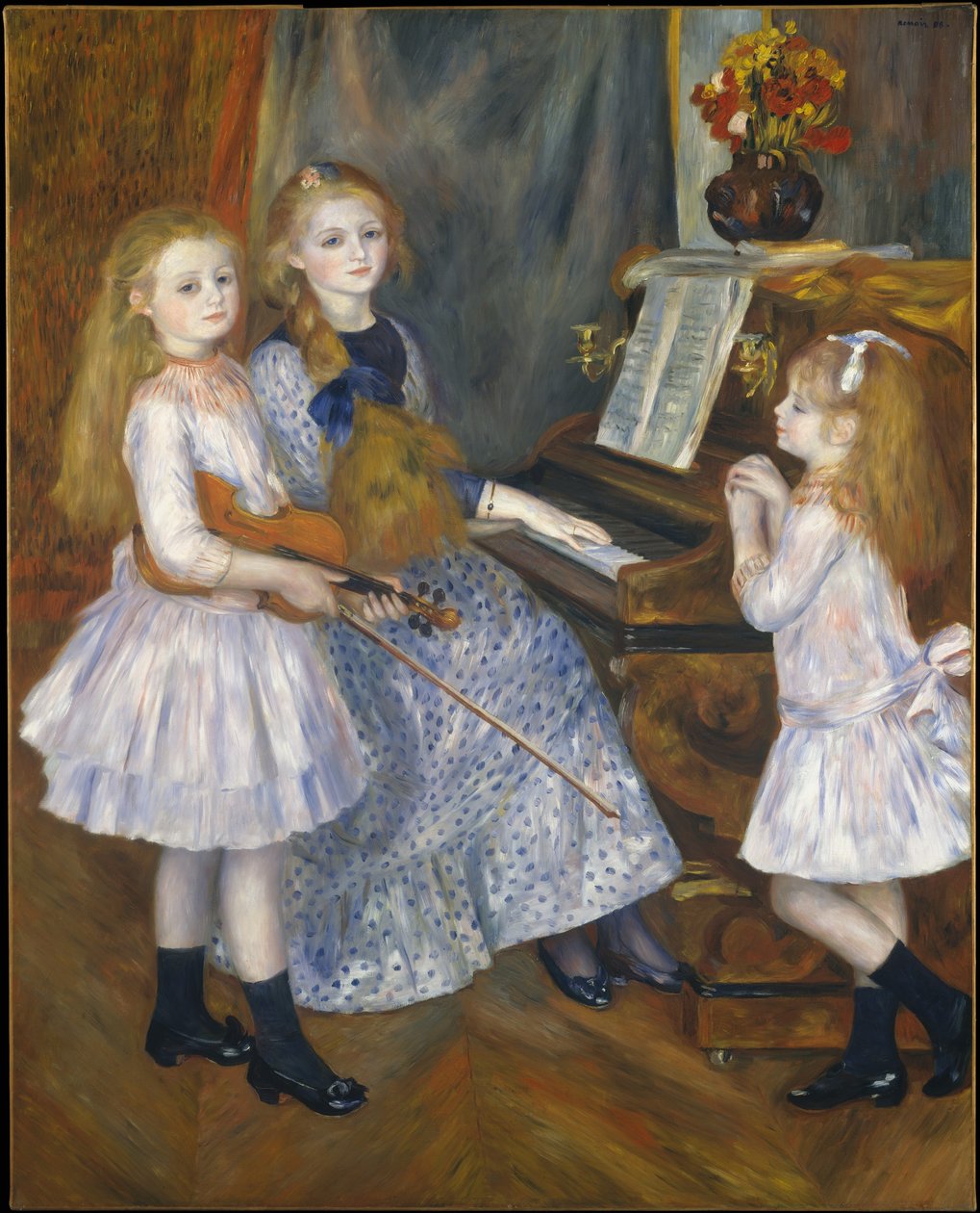 Córki Catulle Mendes autorstwa Pierre Auguste Renoir