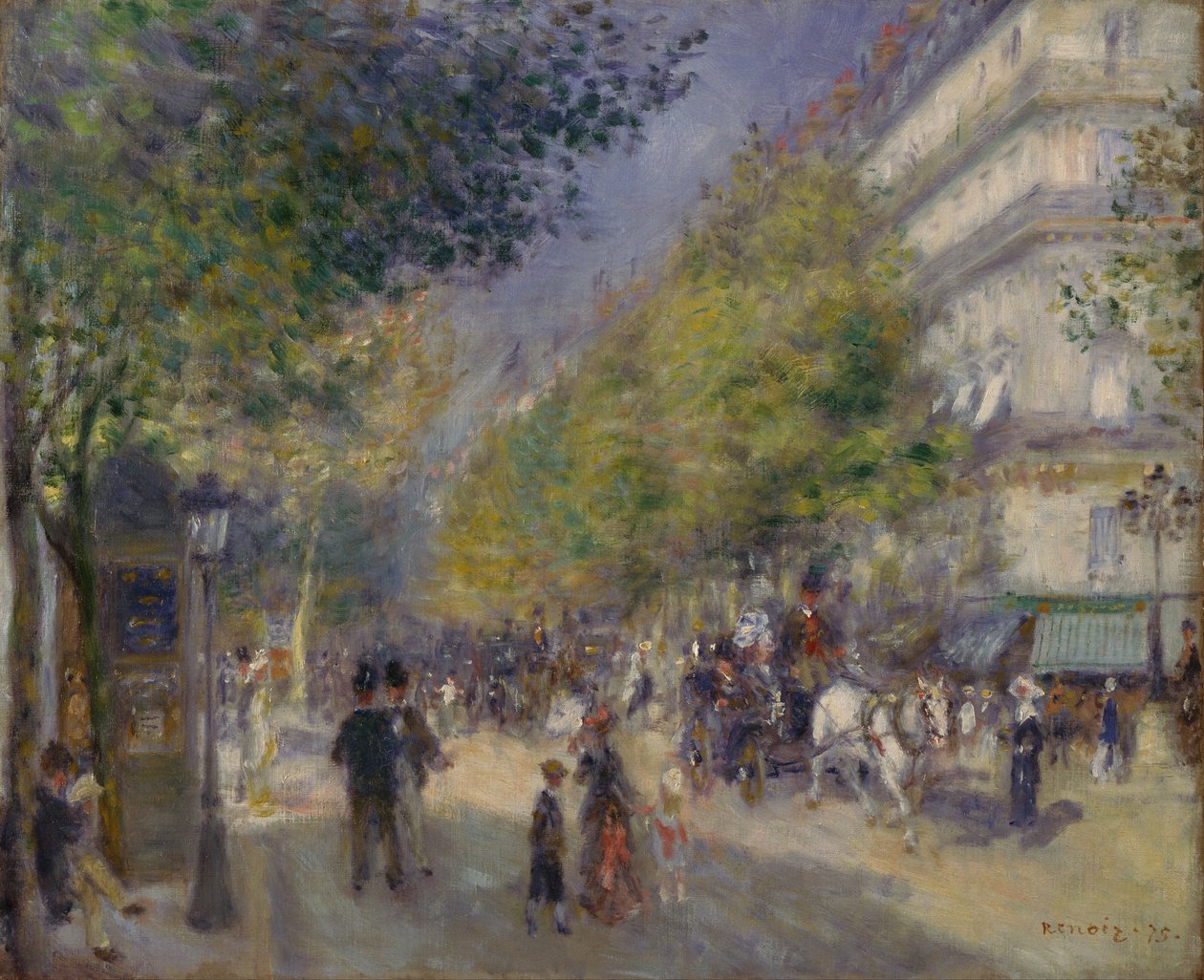 Wielkie Bulwary autorstwa Pierre-Auguste Renoir