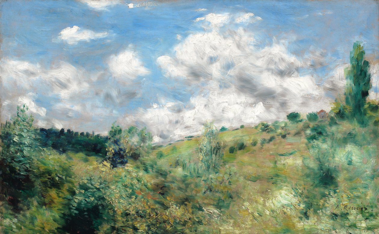 Podmuch wiatru, ok.1872 autorstwa Pierre Auguste Renoir