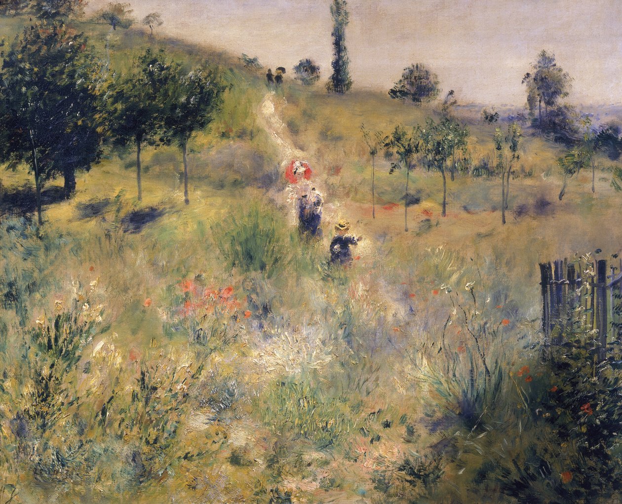 Ścieżka przez Długą Trawę, c.1875 autorstwa Pierre Auguste Renoir