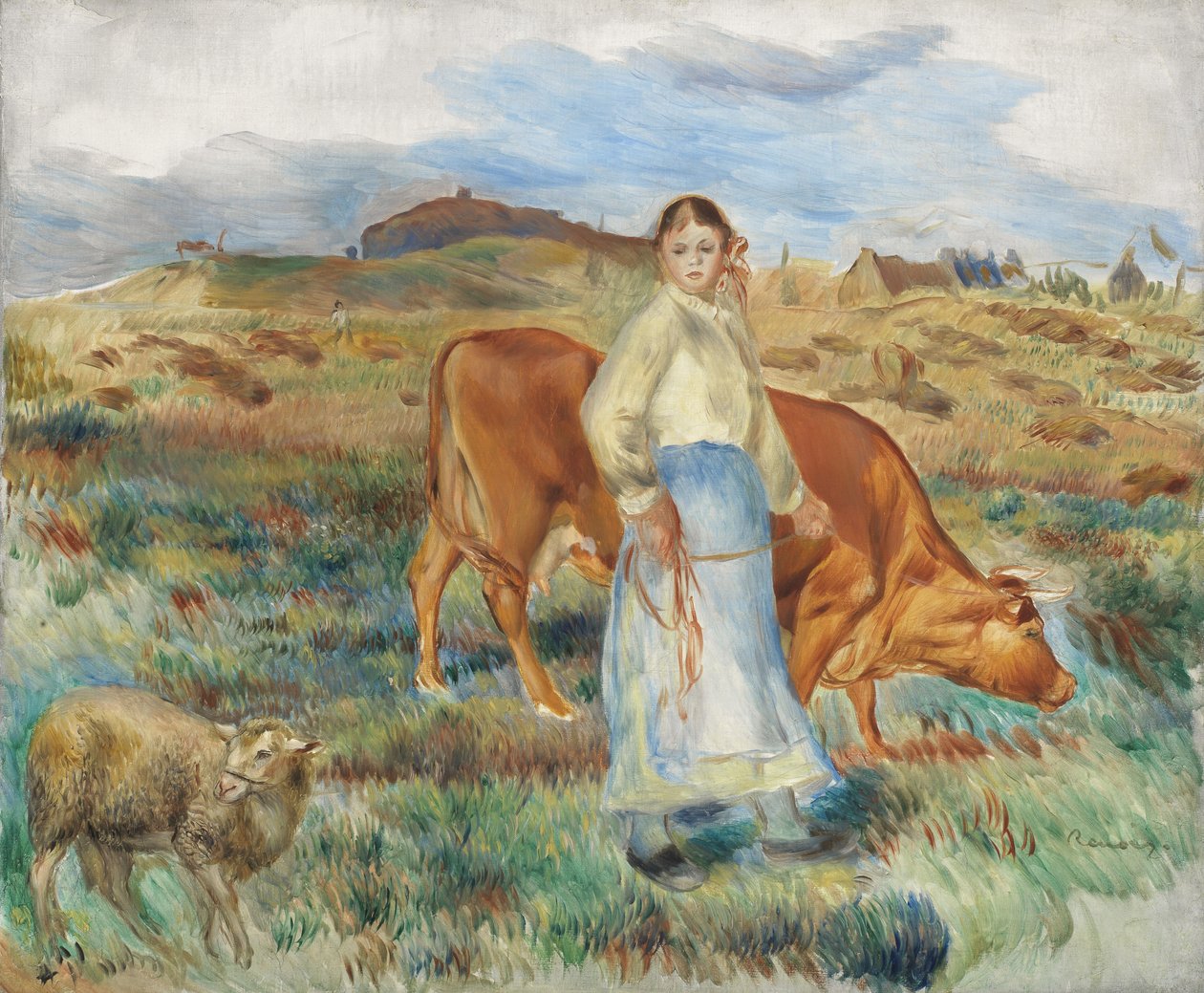 Powrót z pól, 1886 autorstwa Pierre Auguste Renoir