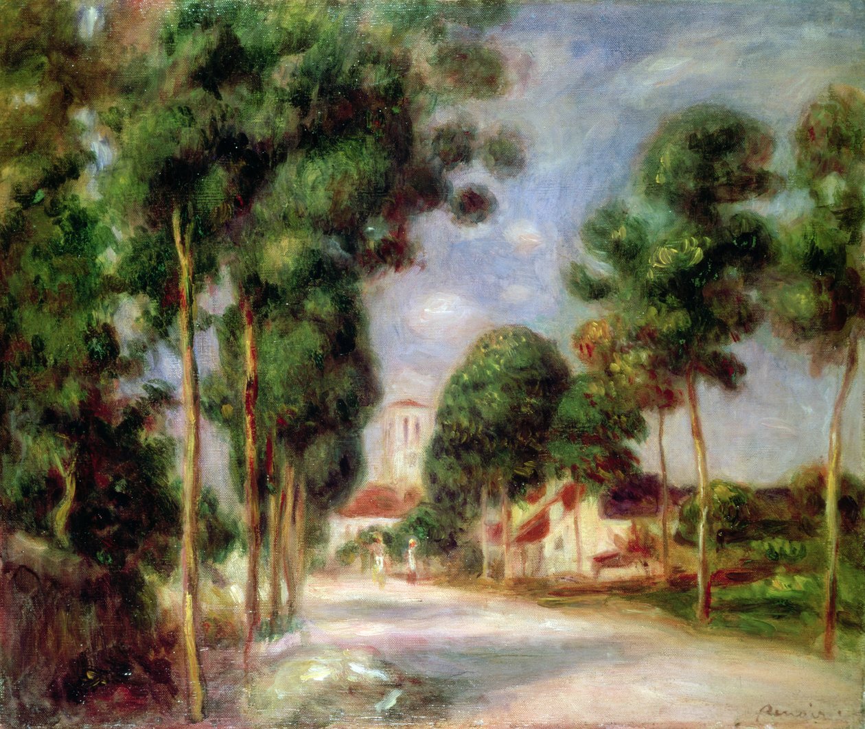 Droga do Essoyes, 1901 autorstwa Pierre Auguste Renoir
