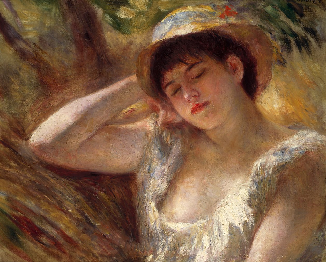 Śpiący, 1880 autorstwa Pierre Auguste Renoir