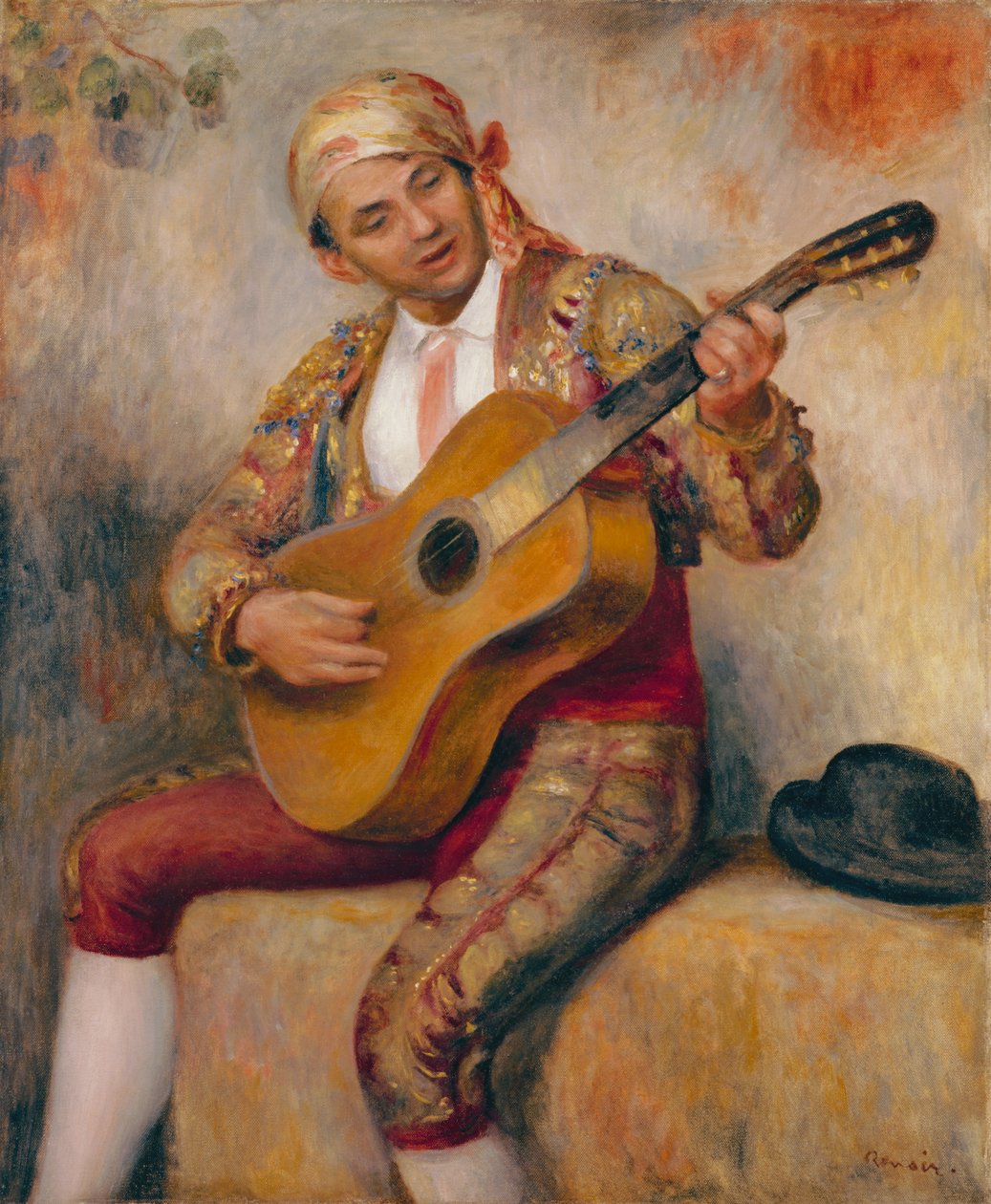 Hiszpański gitarzysta, 1894 autorstwa Pierre Auguste Renoir