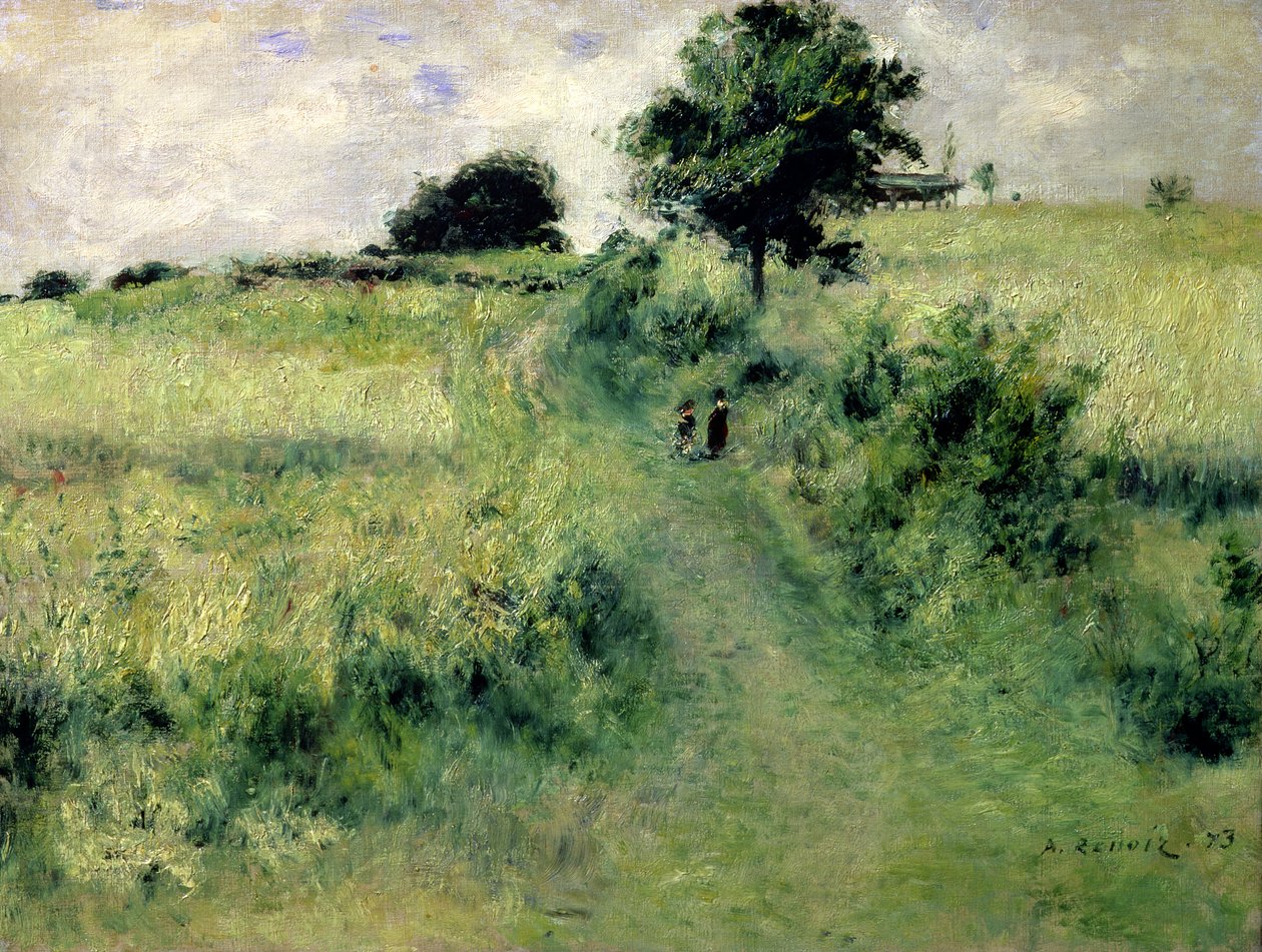 Kąpielisko, 1873 autorstwa Pierre Auguste Renoir