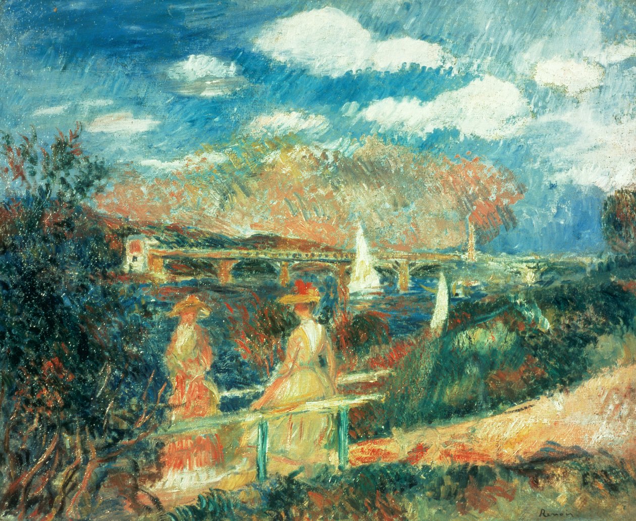 Brzegi Sekwany w Argenteuil, 1880 autorstwa Pierre Auguste Renoir