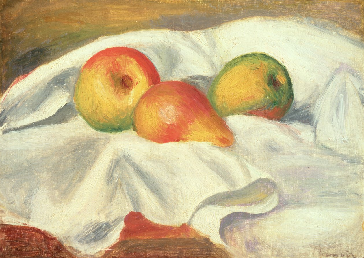 Trzy gruszki, ok.1885 autorstwa Pierre Auguste Renoir