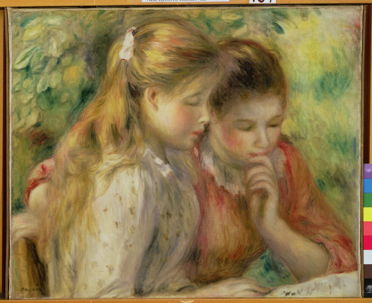 Dwie czytające dziewczyny, ok. 1892 r. autorstwa Pierre Auguste Renoir