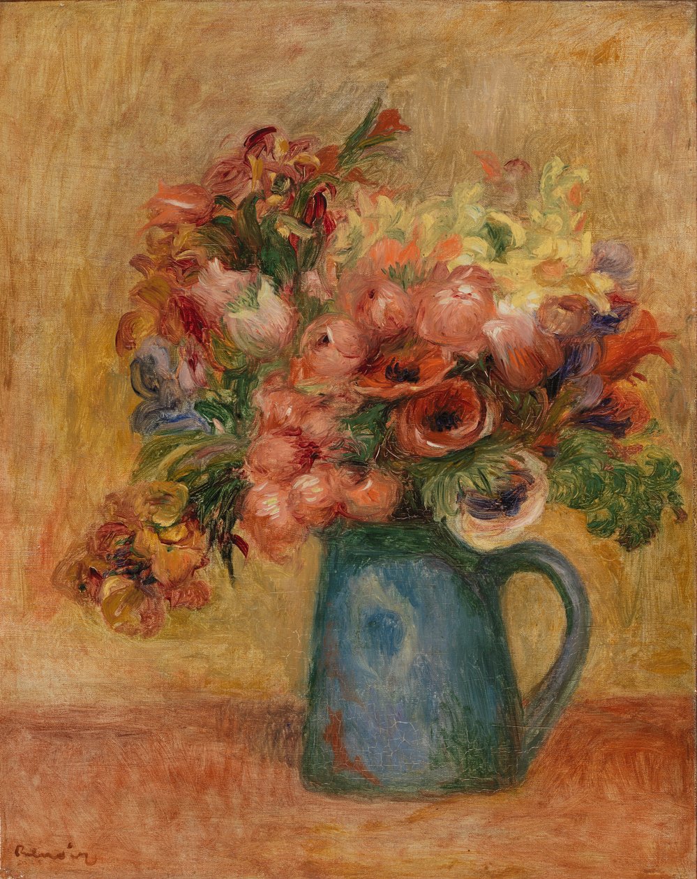 Wazon kwiatów autorstwa Pierre Auguste Renoir