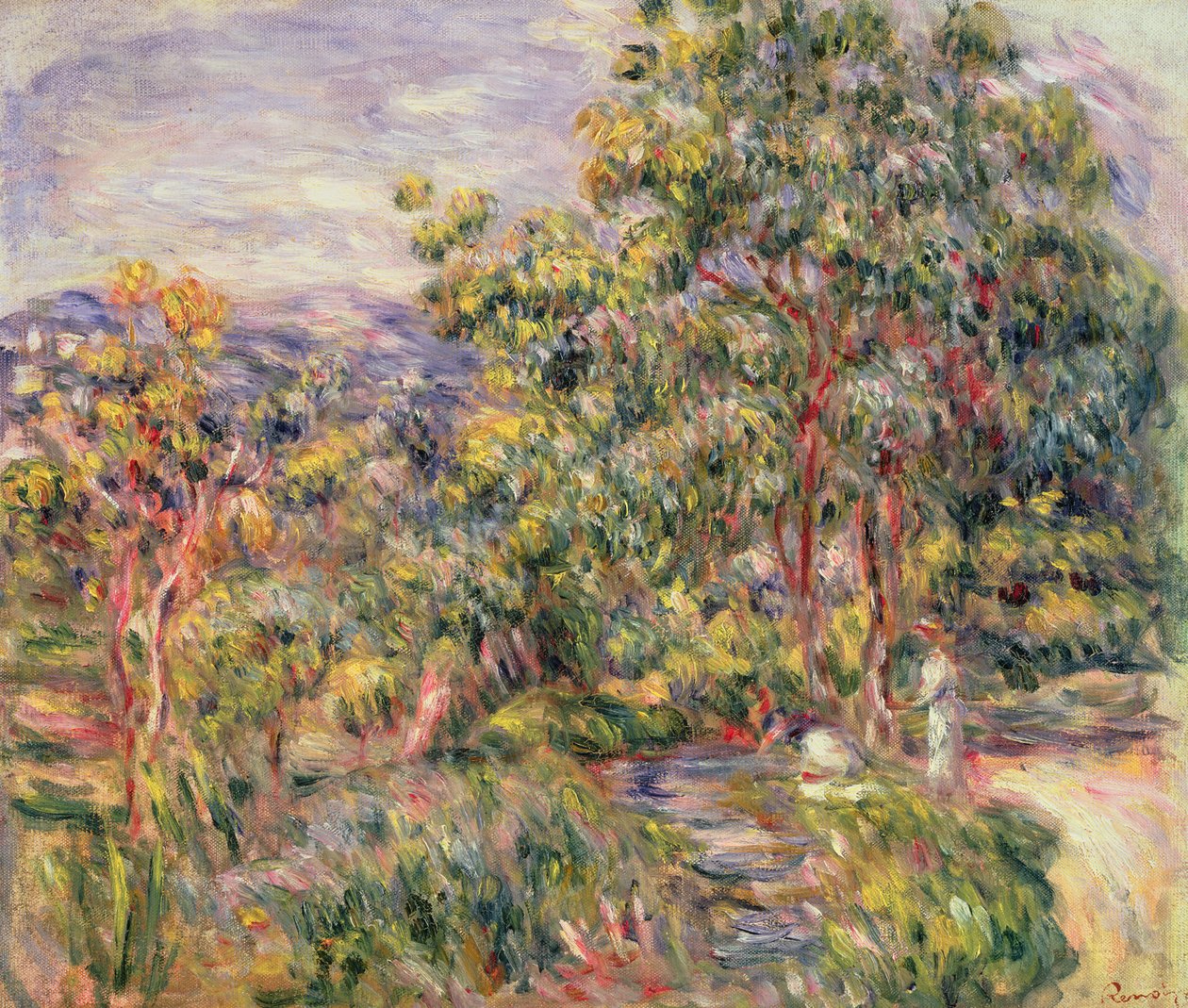 Widok Cagnes, ok. 1900 autorstwa Pierre Auguste Renoir
