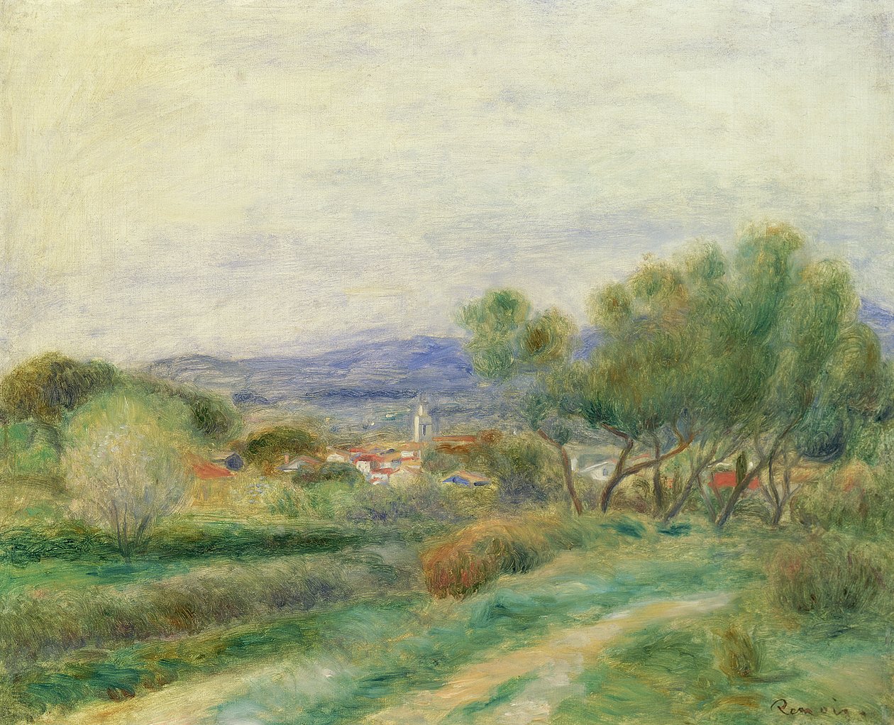 Widok na La Seyne w Prowansji, ok. 1890 r. autorstwa Pierre Auguste Renoir