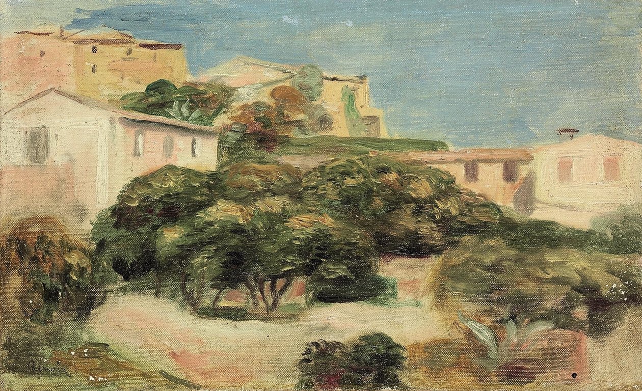 Widok na Cagnes autorstwa Pierre Auguste Renoir