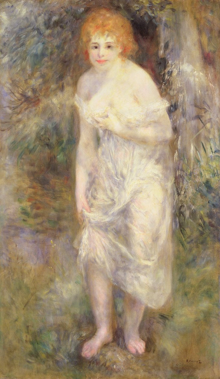Kobieta na wiosnę, ok.1874 autorstwa Pierre Auguste Renoir