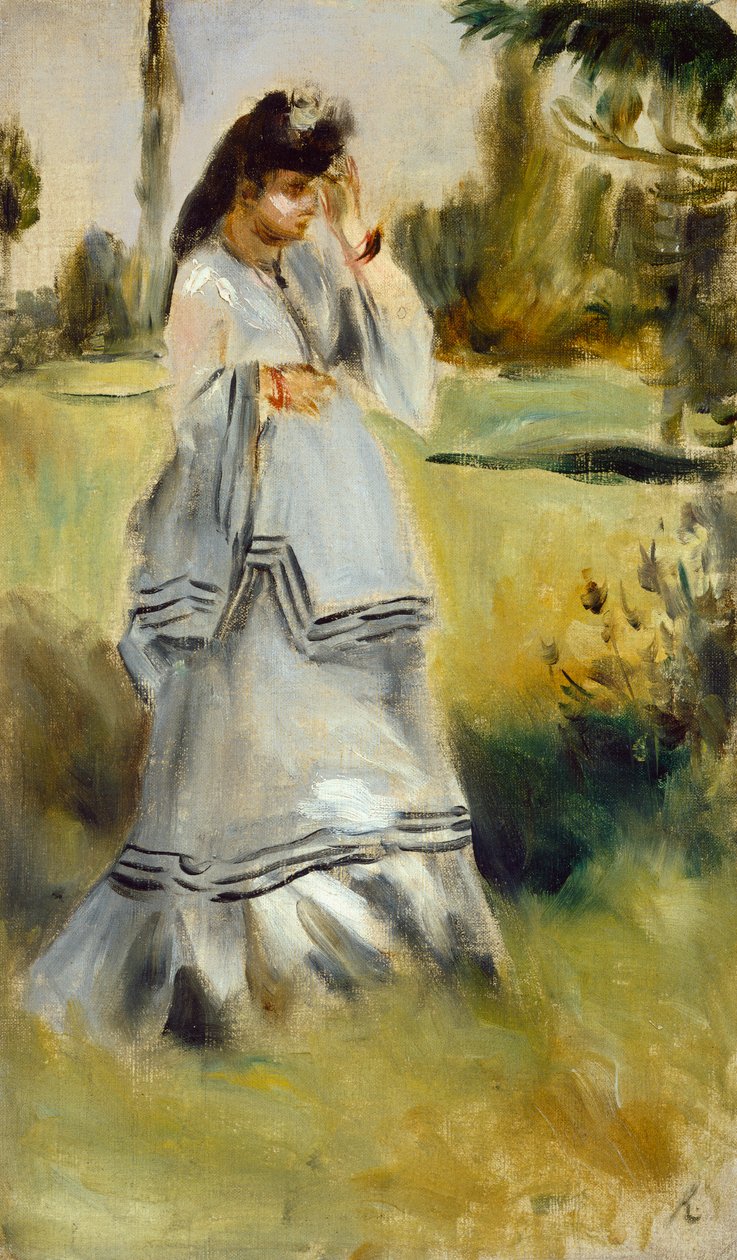 Kobieta w parku, 1866 autorstwa Pierre Auguste Renoir