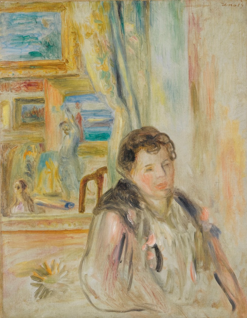 Kobieta we wnętrzu autorstwa Pierre Auguste Renoir