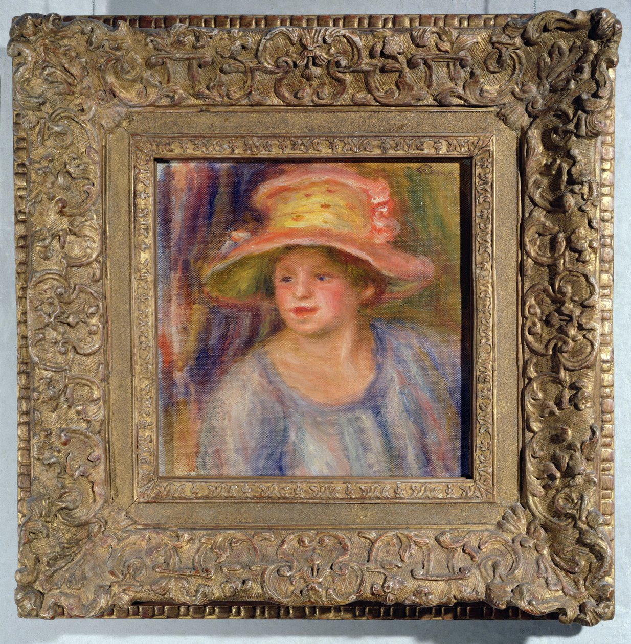 Kobieta w kapeluszu, ok. 1915-19 autorstwa Pierre Auguste Renoir
