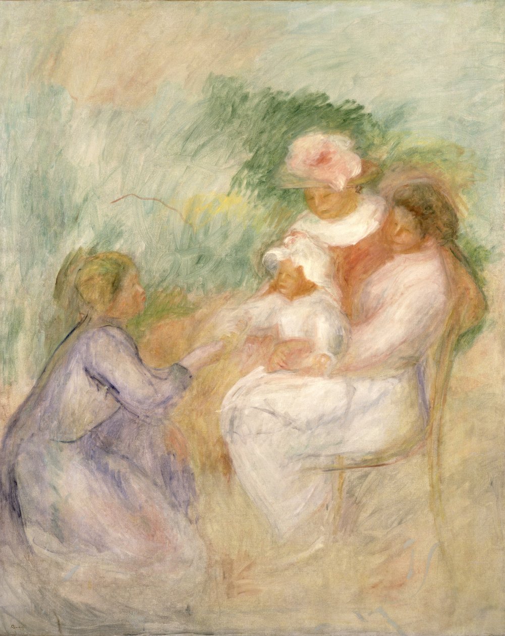 Kobiety i dziecko, c.1896 autorstwa Pierre Auguste Renoir