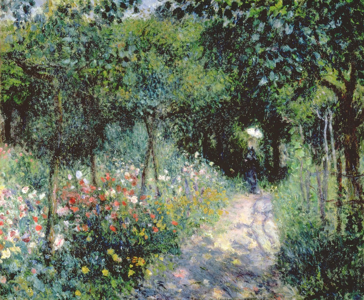 Kobiety w ogrodzie, 1873 autorstwa Pierre Auguste Renoir