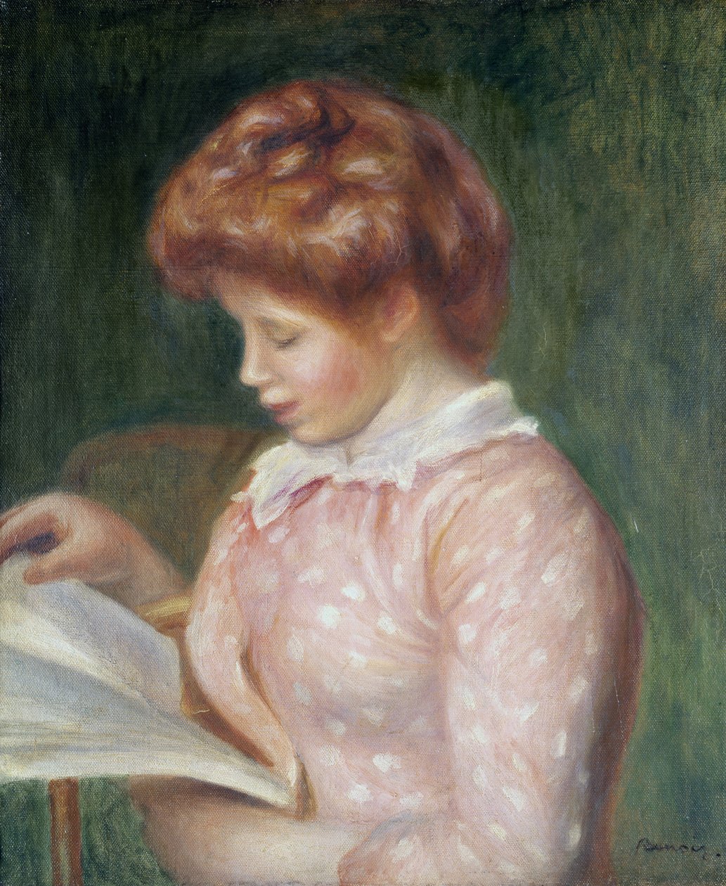 Młoda dziewczyna czyta autorstwa Pierre Auguste Renoir