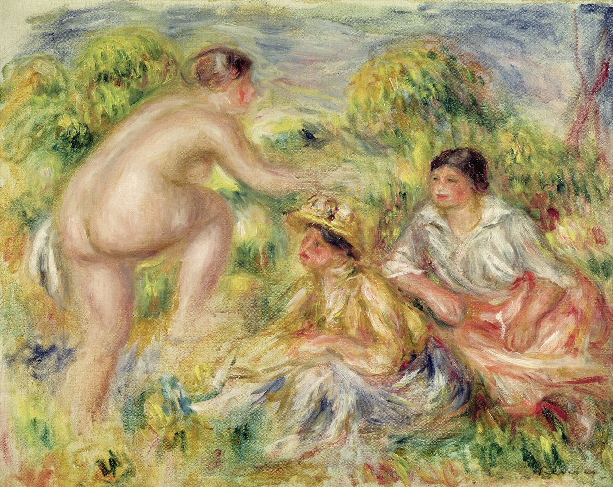 Młode dziewczyny na wsi, 1916 autorstwa Pierre Auguste Renoir