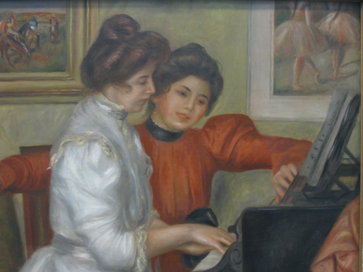 Yvonne i Christine Lerolle przy fortepianie autorstwa Pierre Auguste Renoir