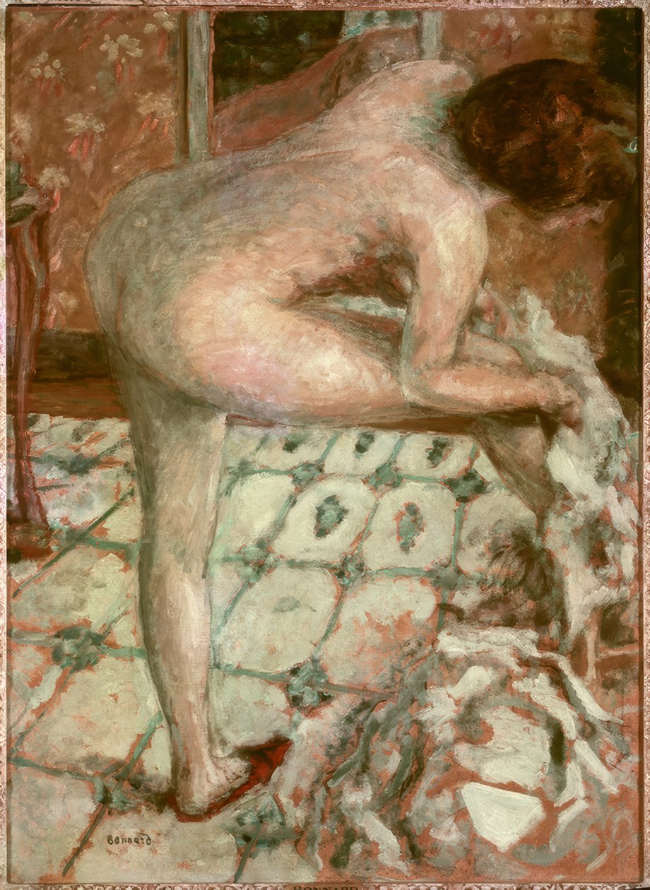 Po kąpieli lub Pomarańczowa łazienka autorstwa Pierre Bonnard