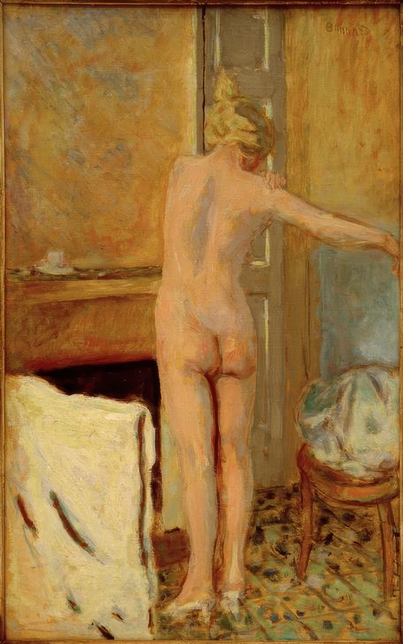 Stojący nago widziany od tyłu autorstwa Pierre Bonnard