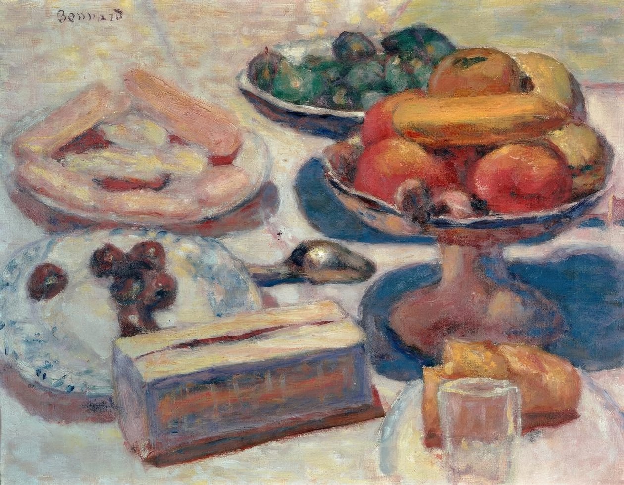 Martwa natura z ciastkami autorstwa Pierre Bonnard