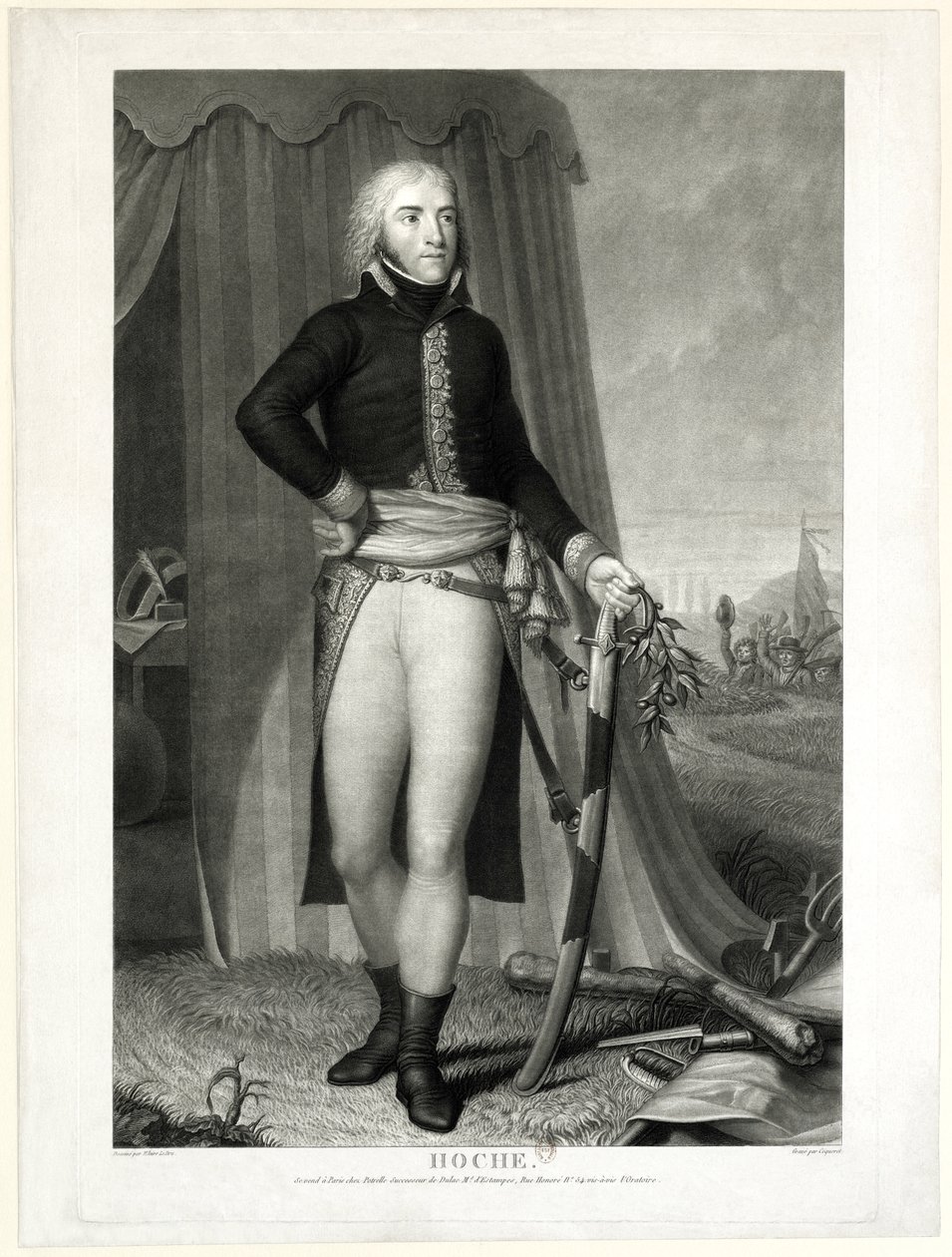 Lazare Hoche (1768 - 1797), generał francuski autorstwa Pierre Charles Coqueret