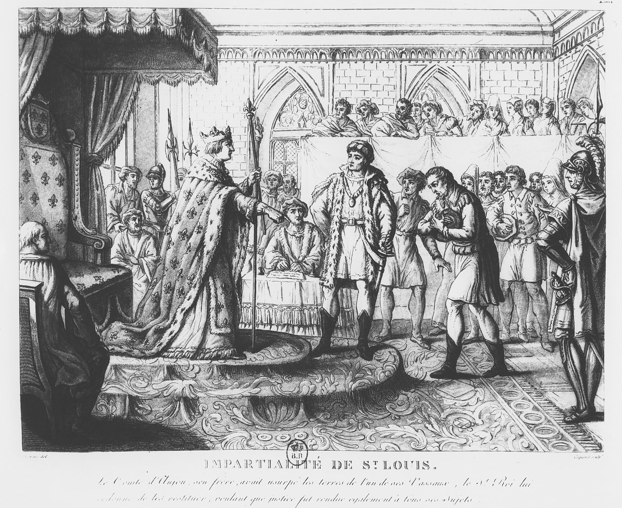 Bezstronność Ludwika IX autorstwa Pierre Charles Coqueret