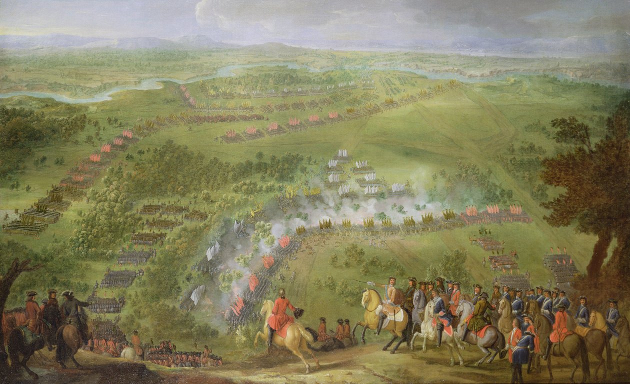 Bitwa pod Lesną w 1708 r. autorstwa Pierre Denis Martin