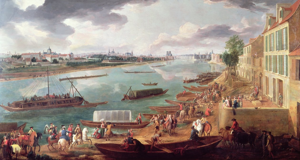 Widok na Paryż z Quai de la Rapee (patrz także 231147 i 365071) autorstwa Pierre Denis Martin