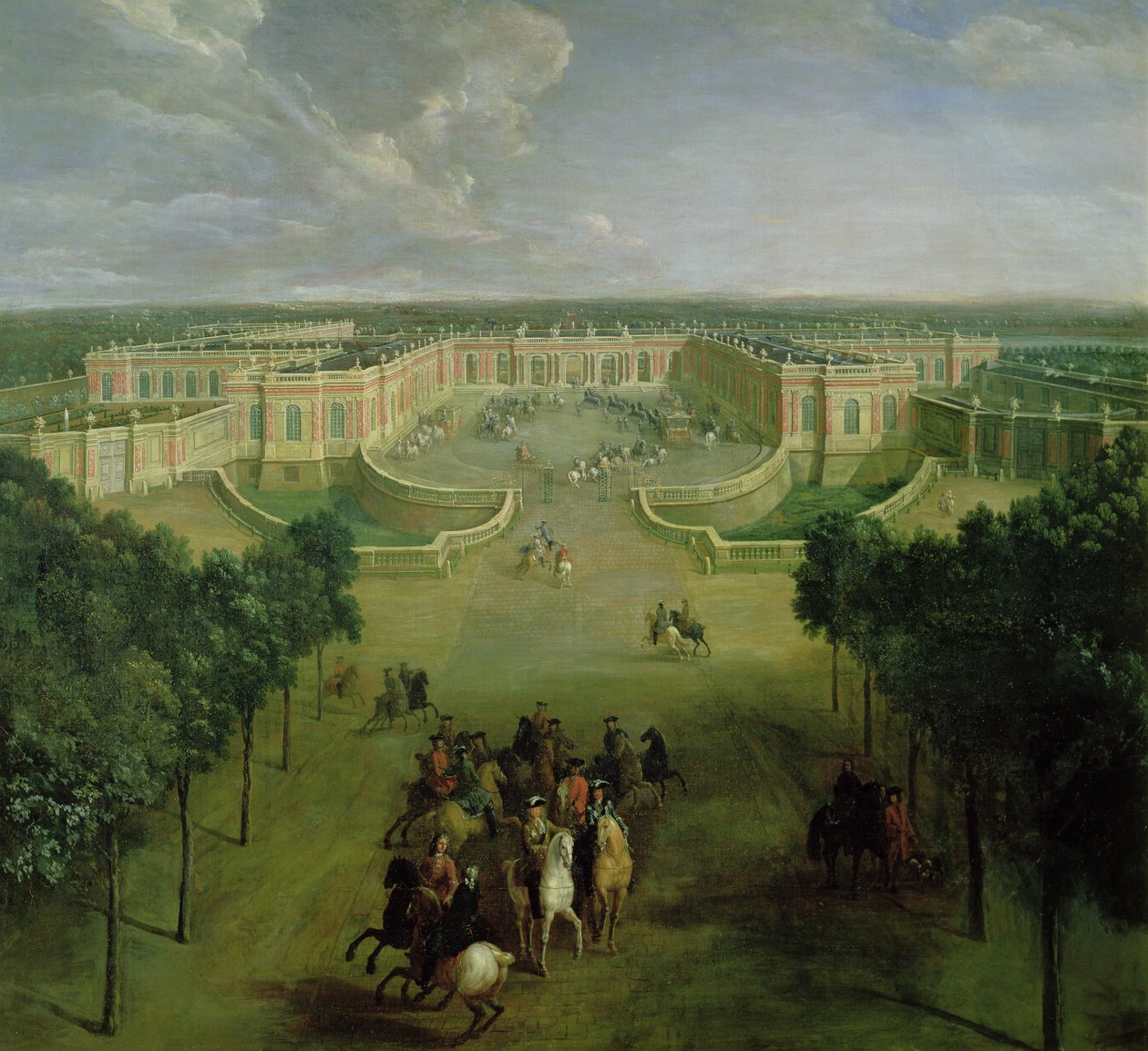 Widok Wielkiego Trianon, 1722 autorstwa Pierre Denis Martin