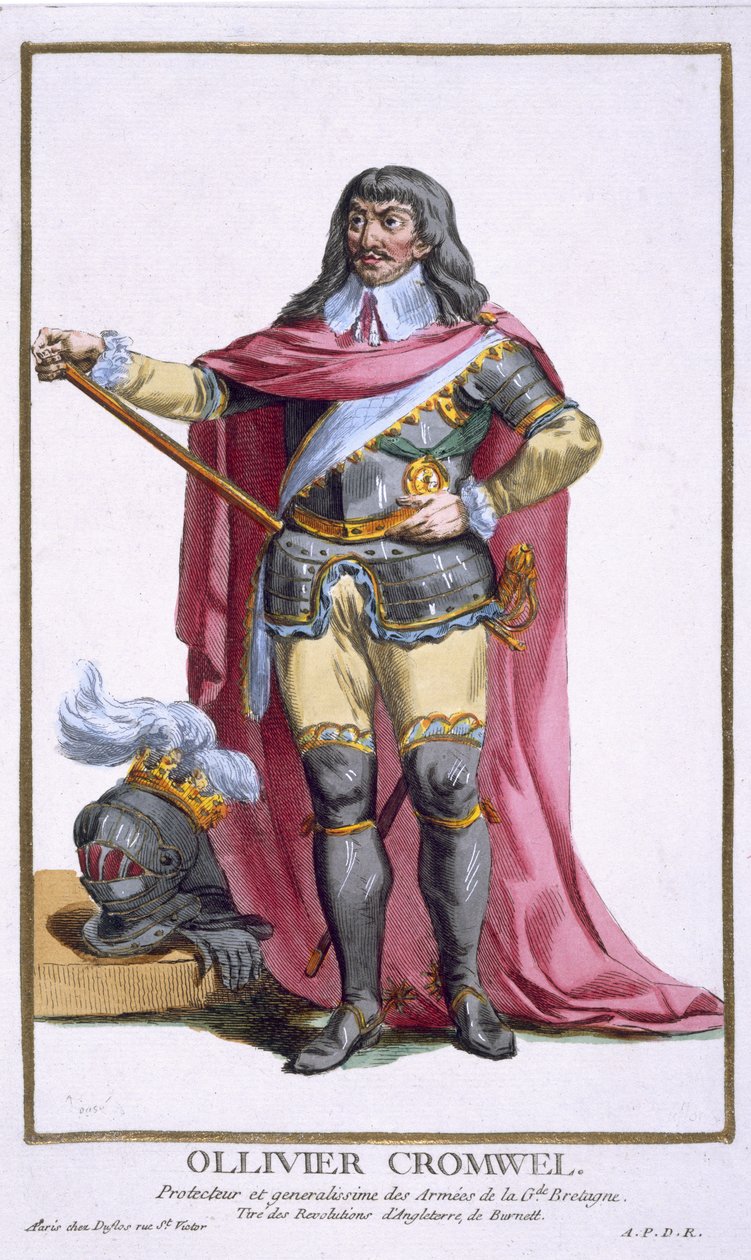 Oliver Cromwell (1599-1658) 1780 autorstwa Pierre Duflos
