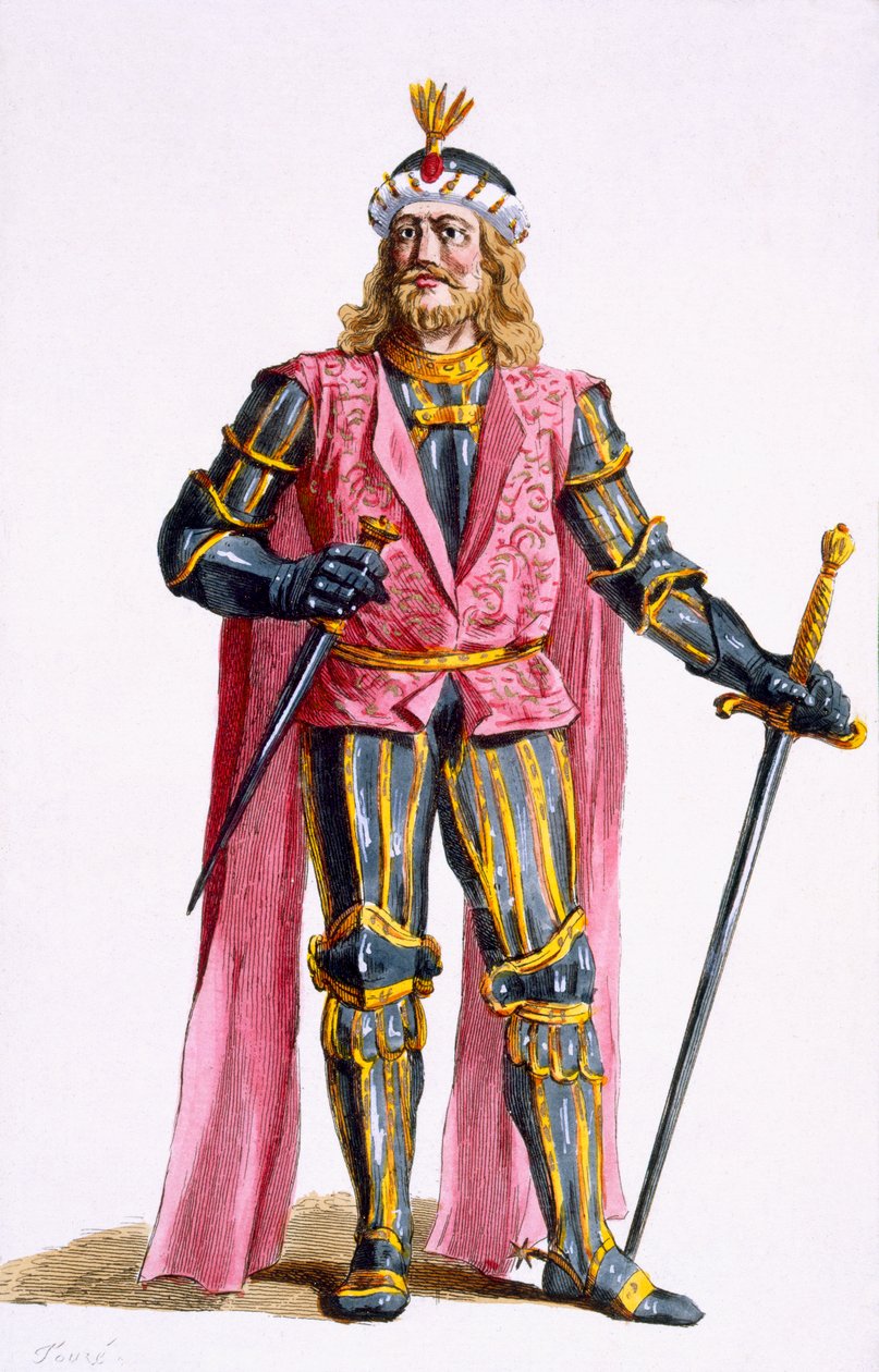 Teodoryk II (1053-82) Hrabia Holandii z „Recueil des Estampes, reprezentujący szeregi i godności, według stroju wszystkich istniejących narodów”, wydanej w 1780 r. autorstwa Pierre Duflos