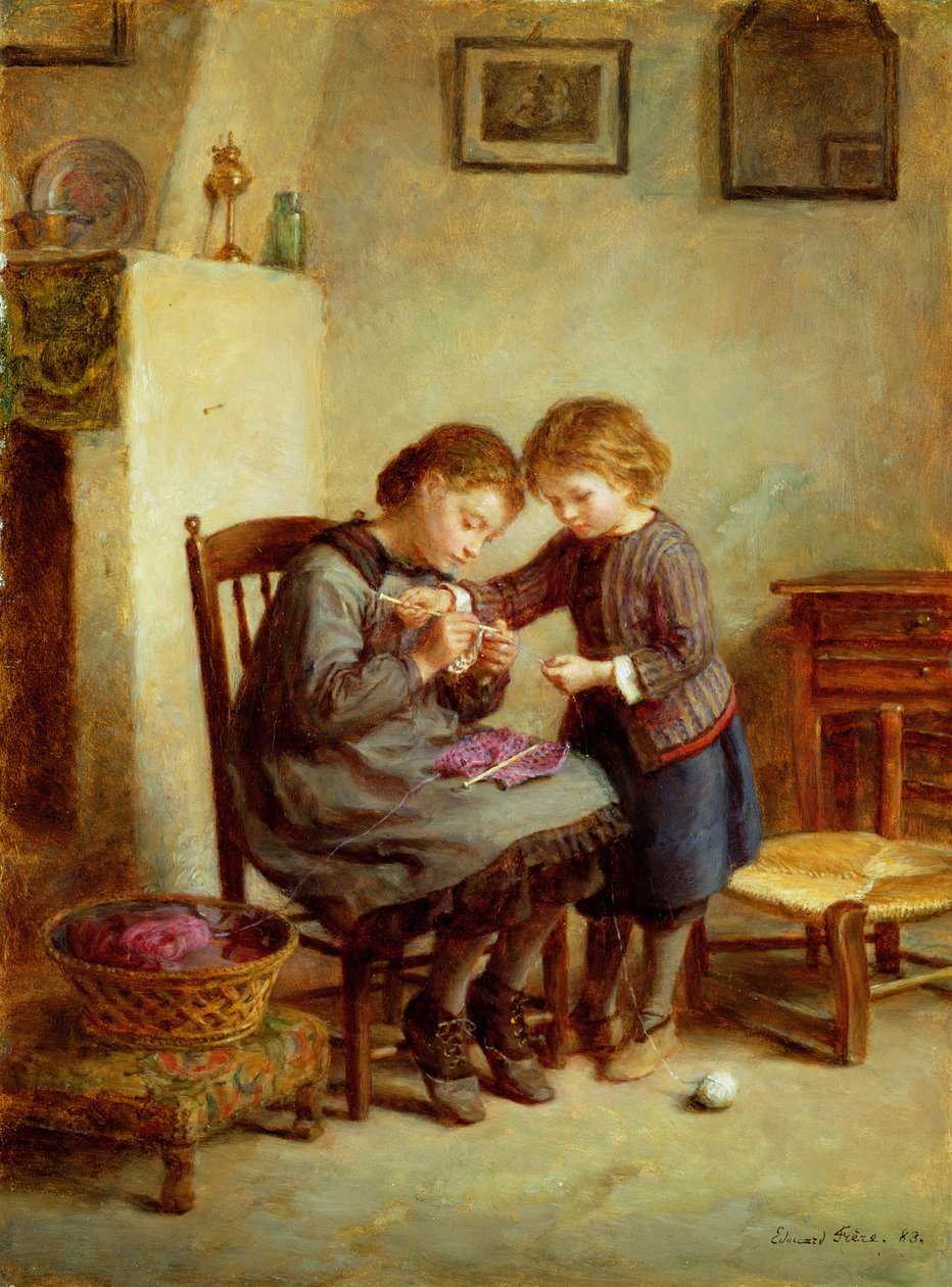 Knitter autorstwa Pierre Edouard Frere