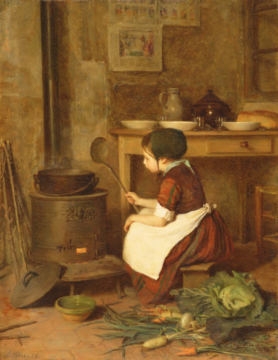 Mały kucharz, 1858 autorstwa Pierre Edouard Frere