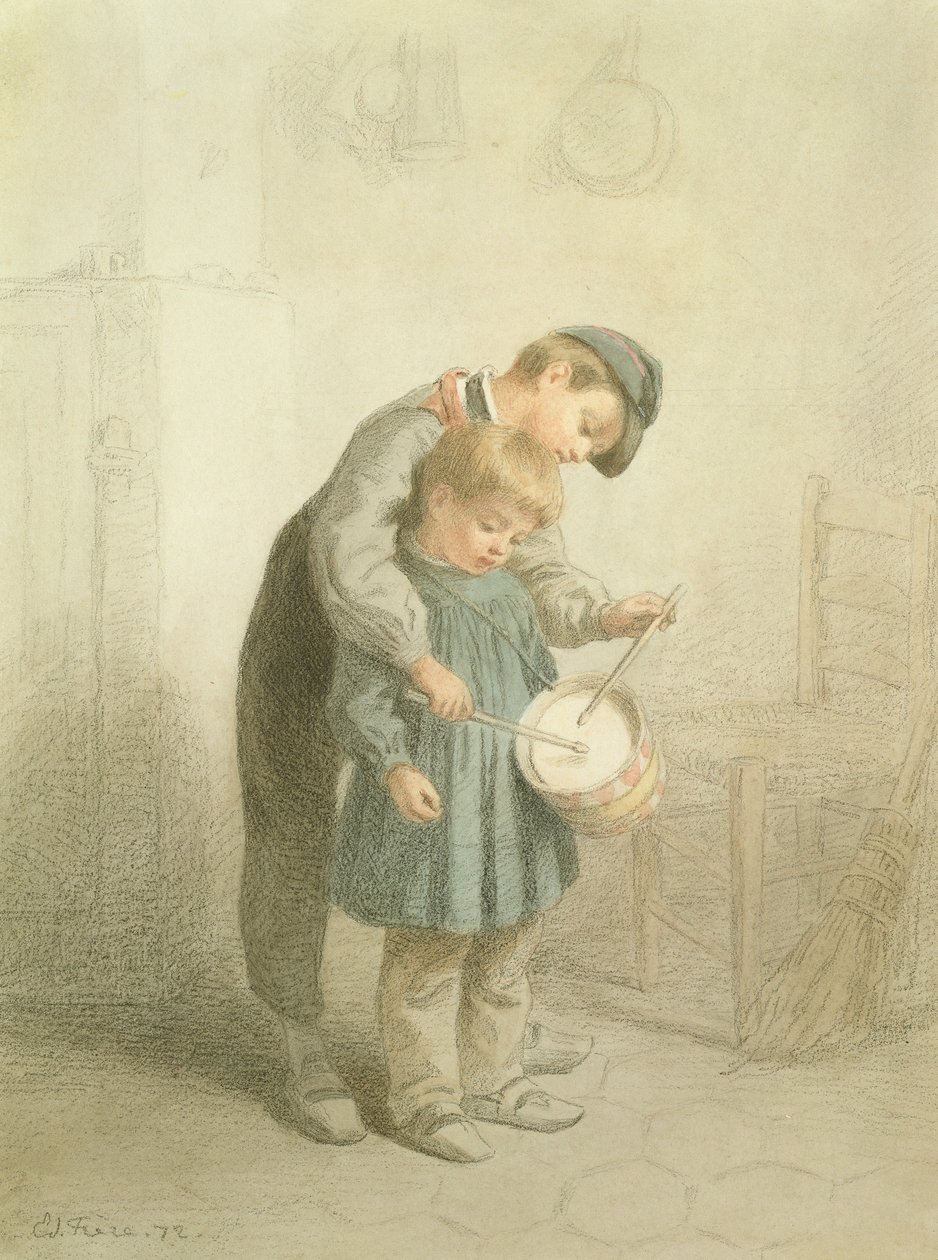 Mały perkusista, 1872 autorstwa Pierre Edouard Frere