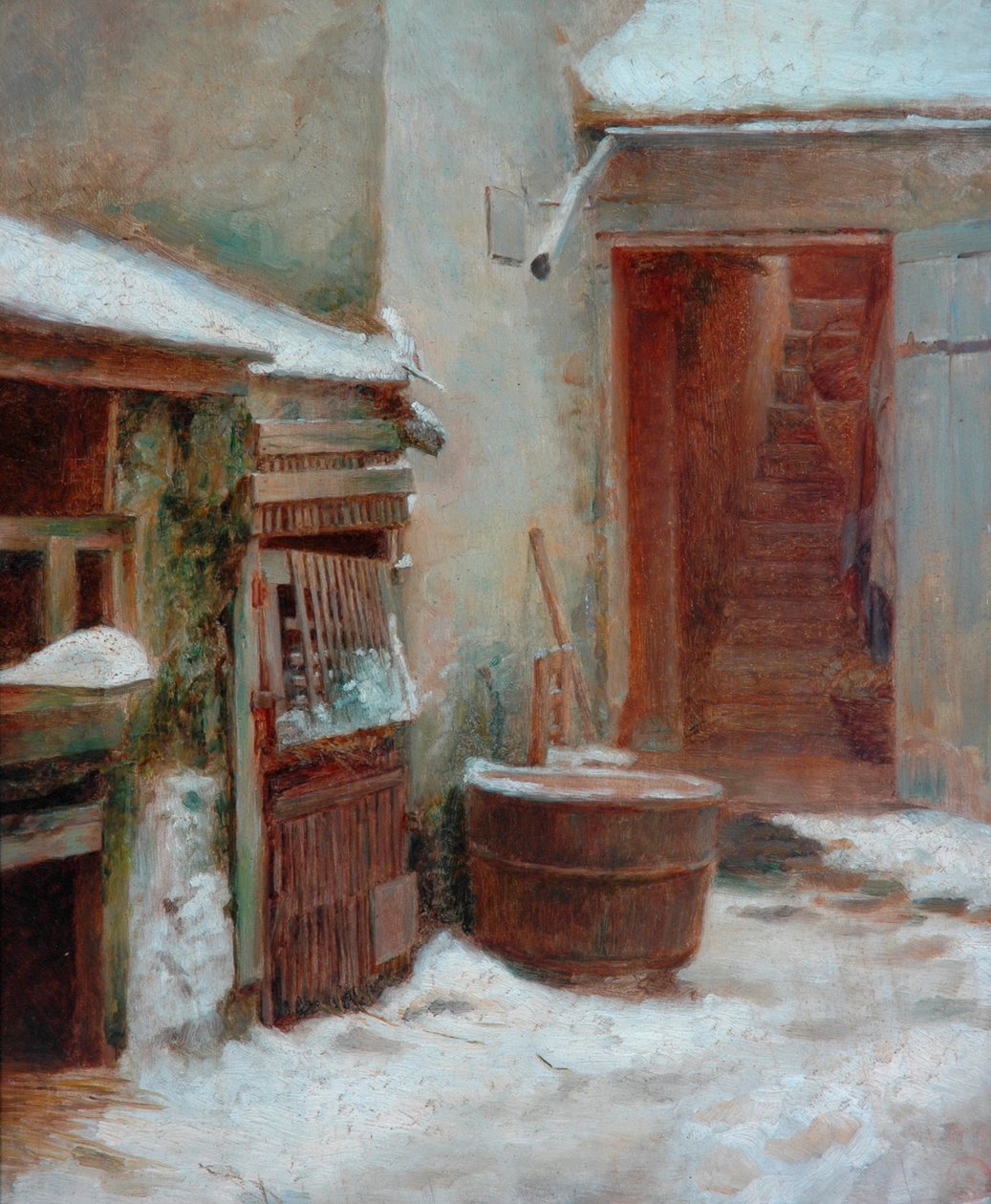 Ganek (olej na płycie) autorstwa Pierre Edouard Frere