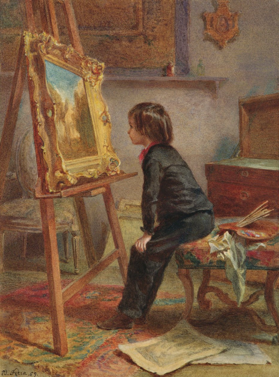 Młody koneser, 1869 autorstwa Pierre Edouard Frere