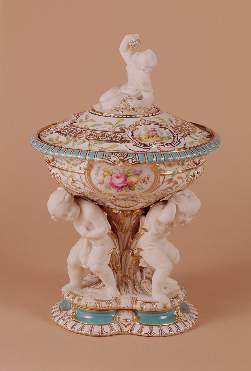 Wazon Minton, ok. 1854 (porcelana) autorstwa Pierre Emile Jeannest